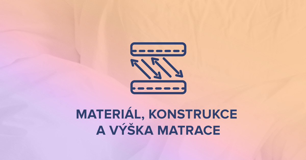 Materiál, konstrukce a výška matrace
