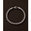 DÁMSKÝ OCELOVÝ NÁRAMEK ROPE SILVER