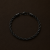 UNISEX ČERNÝ NÁRAMEK ROPE