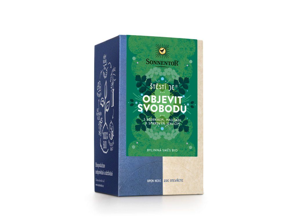 Sonnentor Štěstí je® objevit svobodu 27 g porc. dvoukomorový