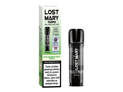 68451 lost mary tappo pods cartridge 1pack kiwi passion fruit guava 17mg2