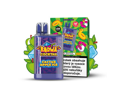 Cocktail CZ mockup Cactus apple ice vape+box+composition