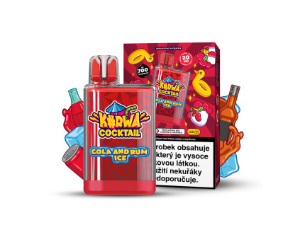 Cocktail CZ mockup Cola and Rum ice vape+box+composition
