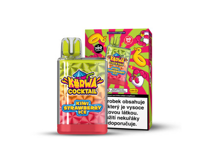 Cocktail CZ mockup Kiwi Strawberry Ice vape+box