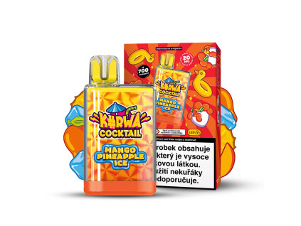 Cocktail CZ mockup Mango Pineapple Ice vape+box+composition