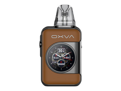 oxva xlim sq pro 2 brown leather 1