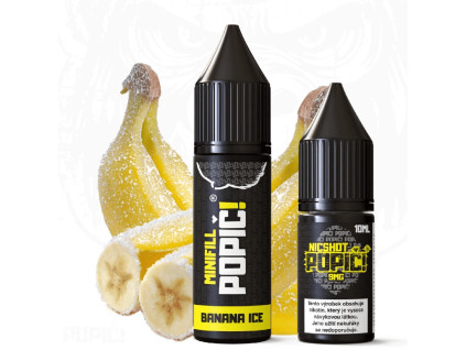 1361 2607 minifill popic 2v1 banana ice ledovy banan 15ml 6mg