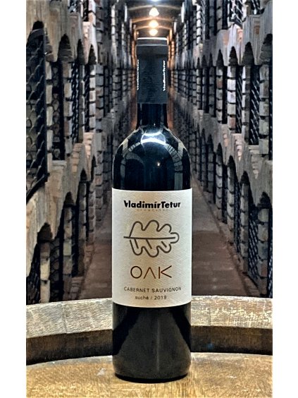 Cabernet Sauvignon OAK, pozdní sběr, suché víno, 2019, vinařství Vladimír Tetur