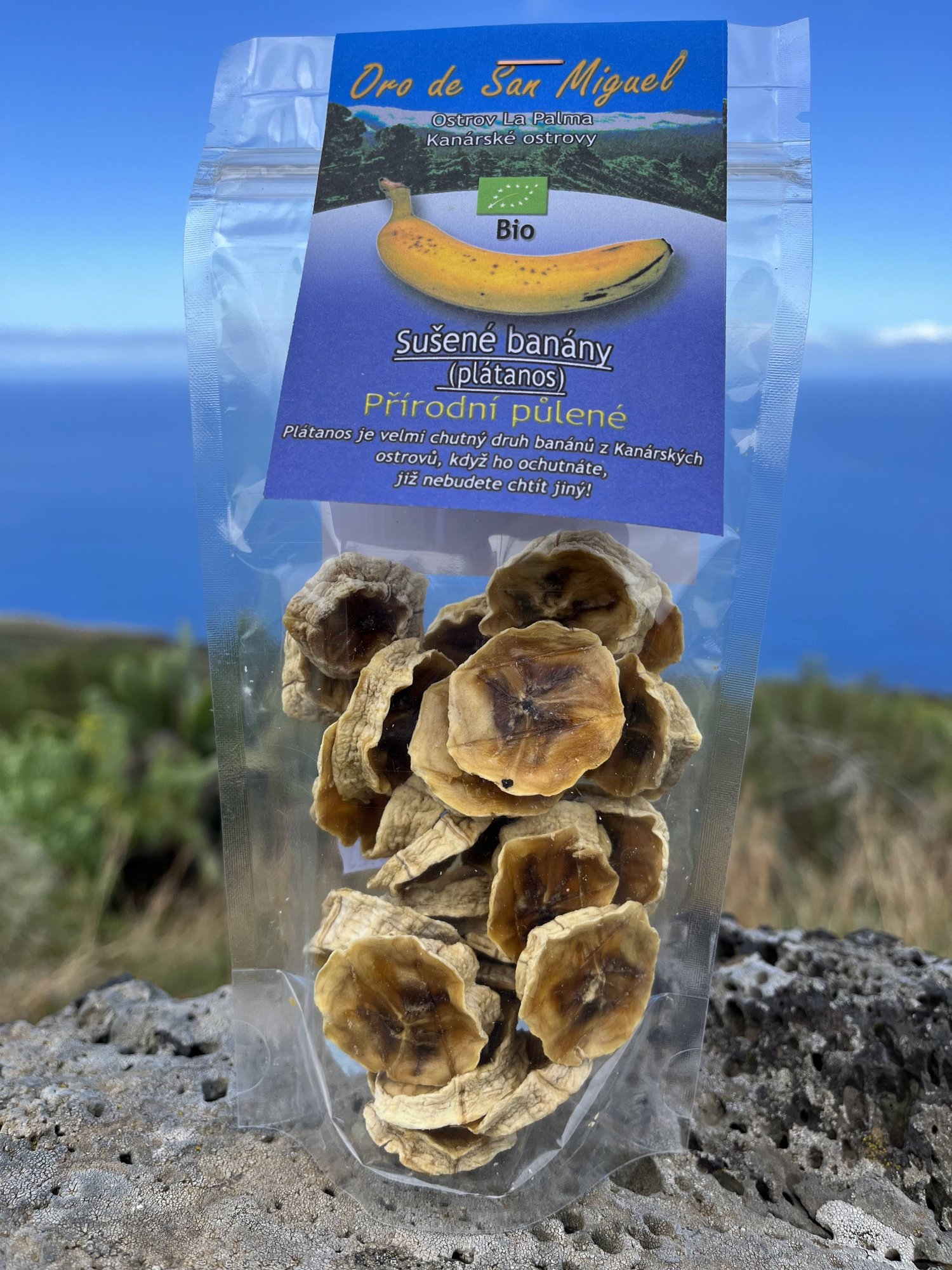 Sušené banány z La Palmy