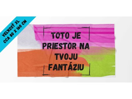 Vlastný vzor veľkosť XL (80 x 160 cm)