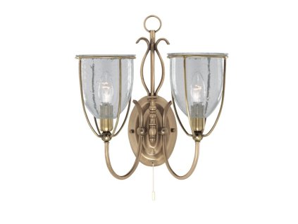 Nástěnné retro svítidlo Searchlight SILHOUETTE 6352-2AB