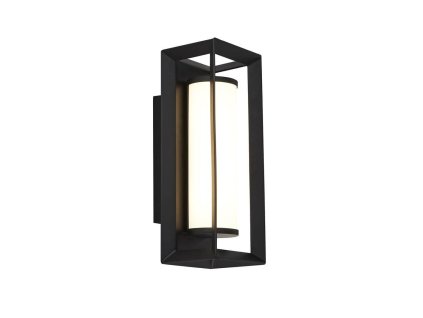 Hranaté koupelnové svítidlo Searchlight Chaplin 74304-1BK