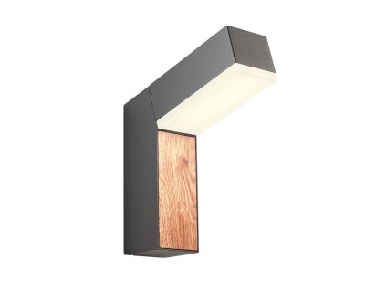 Venkovní světlo na fasádu Redo WOODY antracit/LED 10W