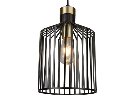 Searchlight 9413BK závěsné industriální svítidlo BIRD CAGE