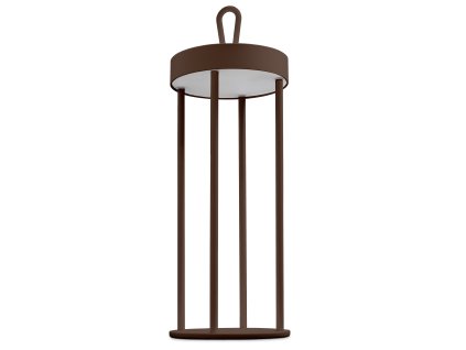 LED venkovní nabíjecí lampa Century ATHENA IP54/hnědá