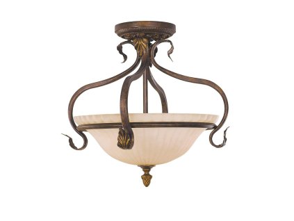 Secesní stropní svítidlo SONOMA VALLEY Ø 42 cm/3x E27