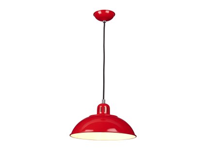 Červený retro lustr FRANKLIN-P-RED