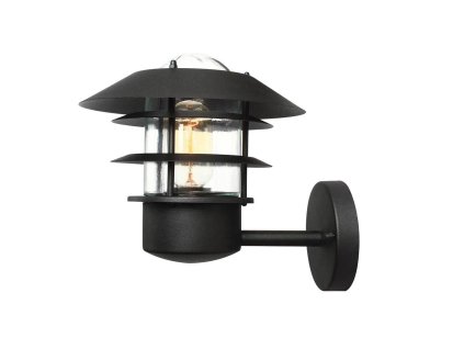 Nástěnná venkovní lampa na zahradu Elstead HELSINGOR/černá