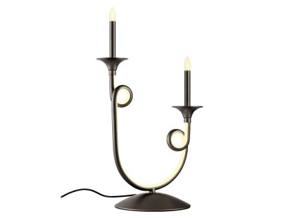 LED černá stolní lampa Incanti CHATEAU
