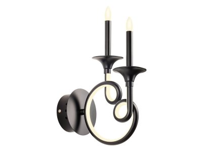 Černé nástěnné LED světlo Incanti CHATEAU
