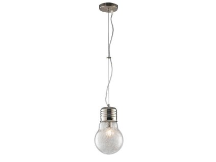 Lustr ve tvaru žárovky LAMPADINA 1xE27 průměr 15 cm