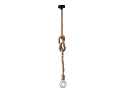 Rustikální závěsné svítidlo s lanem ROPE-S1