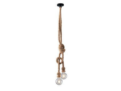 Rustikální světlo s lany ROPE-S2