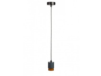 Šedo měděné závěsné svítidlo SOUL GREY COPPER 1L