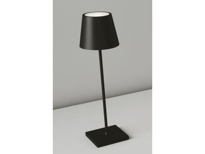 Venkovní nabíjecí LED lampa s IP54 - černá barva