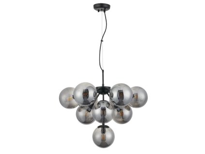 Designový černý lustr koule AGAPE 01-2941