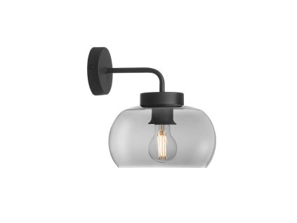 Černé nástěnné světlo Redo Group CROMA/Ø 22 cm