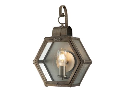 Venkovní retro lampa na fasádu HEATH M/starý bronz