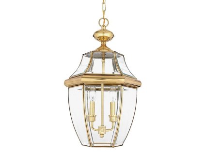 Velká závěsná lampa Quoizel NEWBURY8-L-PB