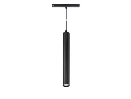 Černé LED závěsné světlo pro kolejnicový systém Hangit 12W