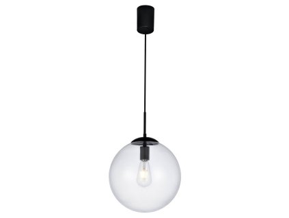 Redo GLOBAL 01-3170 černý lustr koule - průměr 30 cm