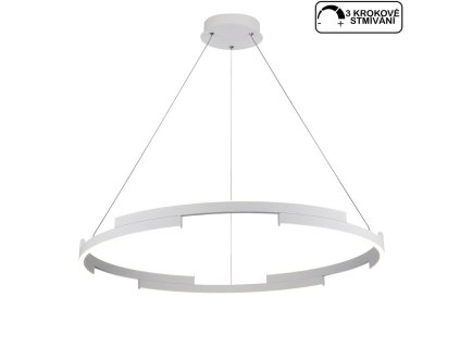 Bílý LED lustr na lanku Redo 01-3174 Castle/ průměr 80 cm