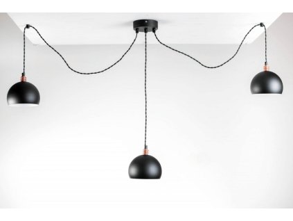 Černý lustr pavouk TESTER-3LP-3Black