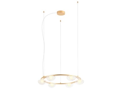 Zlatý LED lustr nad stůl Redo SINCLAIR 01-3247/65 cm