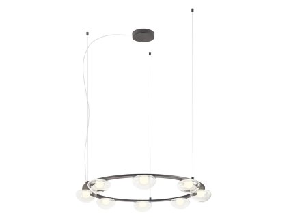 Černý LED lustr nad stůl Redo SINCLAIR 01-3250/80 cm