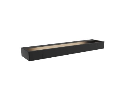 Černé nástěnné světlo FLINK 45 cm IP44