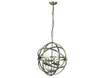 Stylový lustr Searchlight ORBIT 2474-4AB