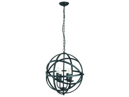 Stylový lustr Searchlight ORBIT 2474-4BK