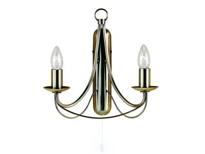 Rustikální nástěnné svítidlo MAYPOLE 6342-2AB