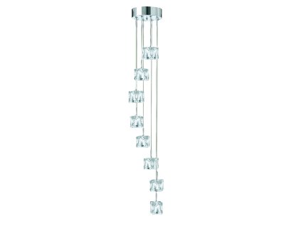 Chromovaný lustr ICE CUBE 6778-8