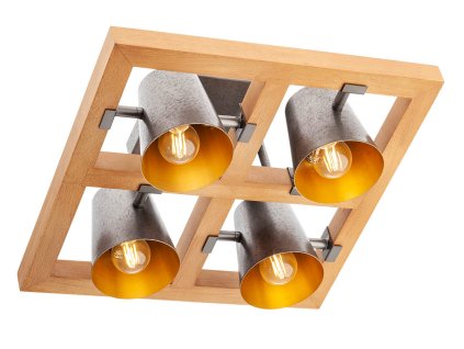 Dřevěné stropní svítidlo Smarter OAKER 01-3496
