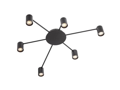 Černé stropní bodovky Redo NOA 01-4052/6x GU10