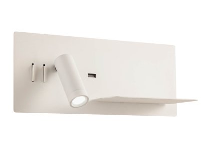 Redo BROOK nástěnná bodovka s USB k posteli