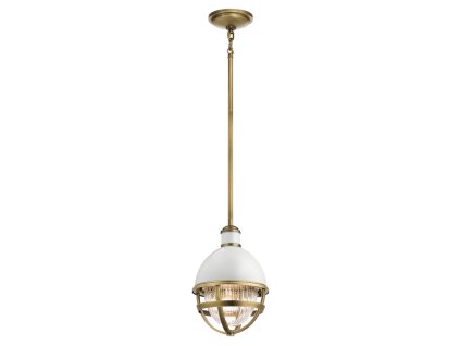Retro lustr Kichler TOLLIS MP-NBR/mosaz/1xE27