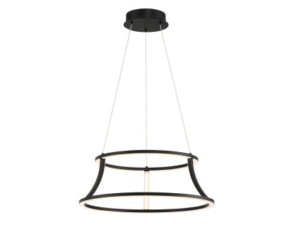 Designový černý lustr EUROfase CADOUX P BK/LED 54W/3000K