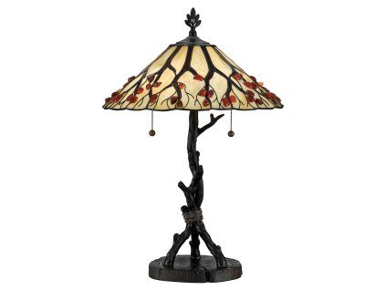 Tiffany lampa Quoizel WHISPERING/63 cm/2x60W
